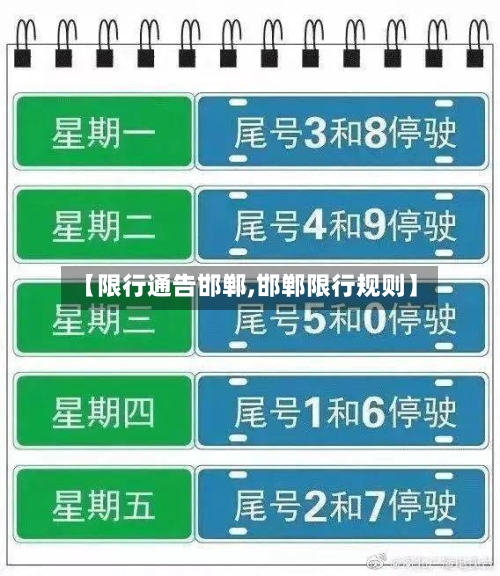 【限行通告邯郸,邯郸限行规则】-第3张图片