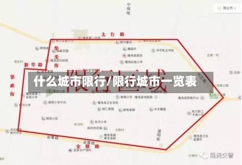 什么城市限行/限行城市一览表-第2张图片