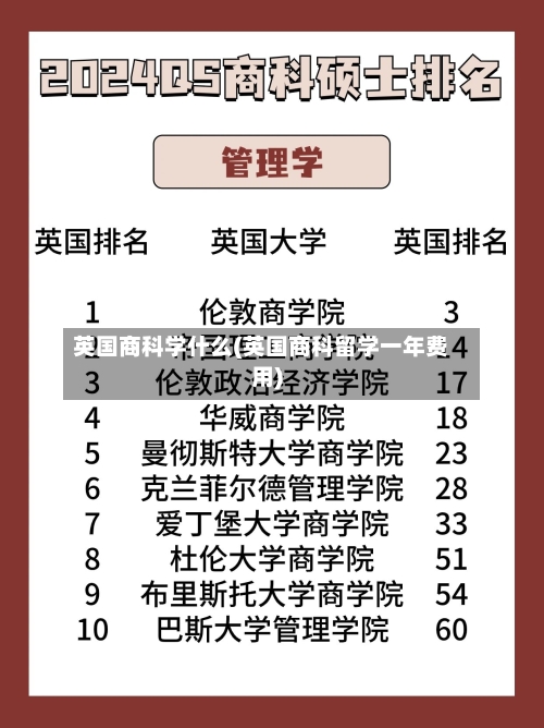 英国商科学什么(英国商科留学一年费用)