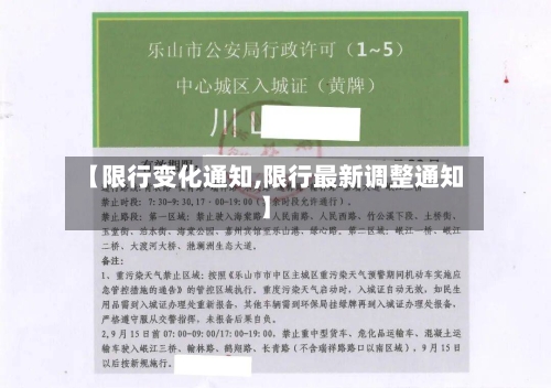 【限行变化通知,限行最新调整通知】