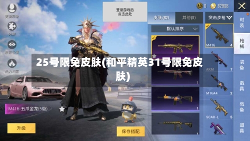 25号限免皮肤(和平精英31号限免皮肤)-第3张图片