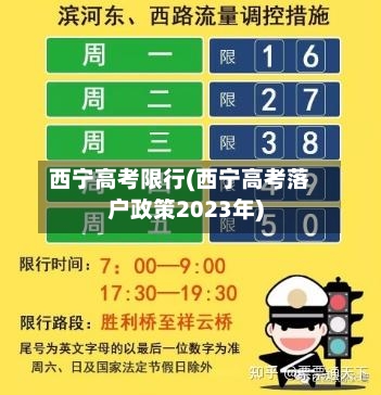 西宁高考限行(西宁高考落户政策2023年)-第3张图片