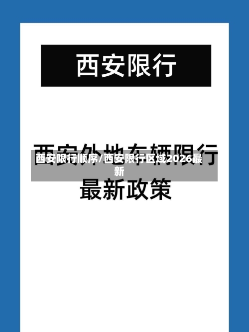 西安限行顺序/西安限行区域2026最新-第2张图片