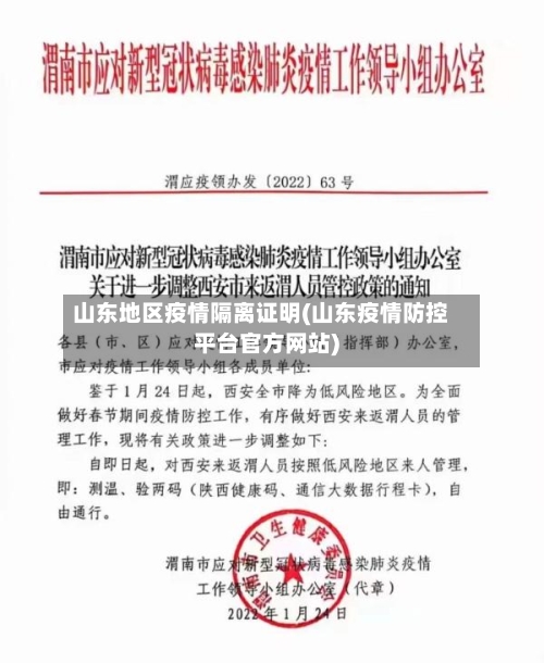 山东地区疫情隔离证明(山东疫情防控平台官方网站)-第3张图片
