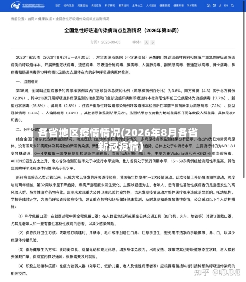 各省地区疫情情况(2026年8月各省新冠疫情)-第3张图片