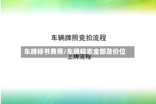 车牌标书费用/车牌标志全部及价位