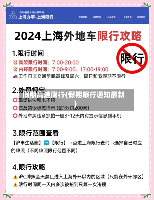 假期高速限行(假期限行通知最新)