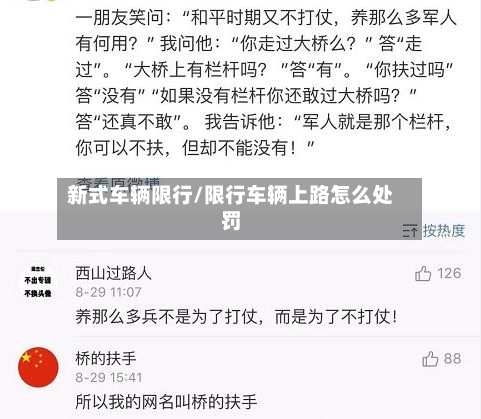 新式车辆限行/限行车辆上路怎么处罚-第2张图片