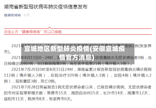 宣城地区新型肺炎疫情(安徽宣城疫情官方消息)-第3张图片