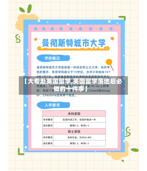 【大专赴英国留学,英国留学落地后必做的十件事】-第2张图片