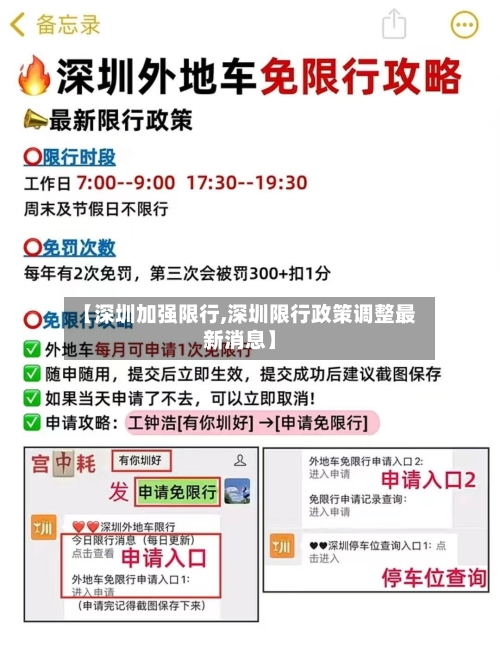 【深圳加强限行,深圳限行政策调整最新消息】-第2张图片