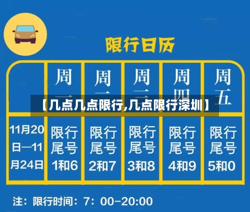 【几点几点限行,几点限行深圳】-第2张图片