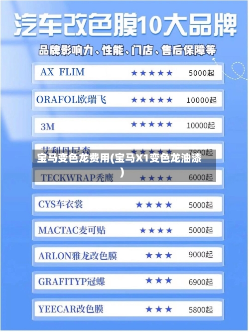 宝马变色龙费用(宝马X1变色龙油漆)-第2张图片