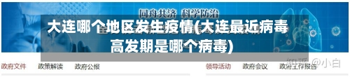 大连哪个地区发生疫情(大连最近病毒高发期是哪个病毒)