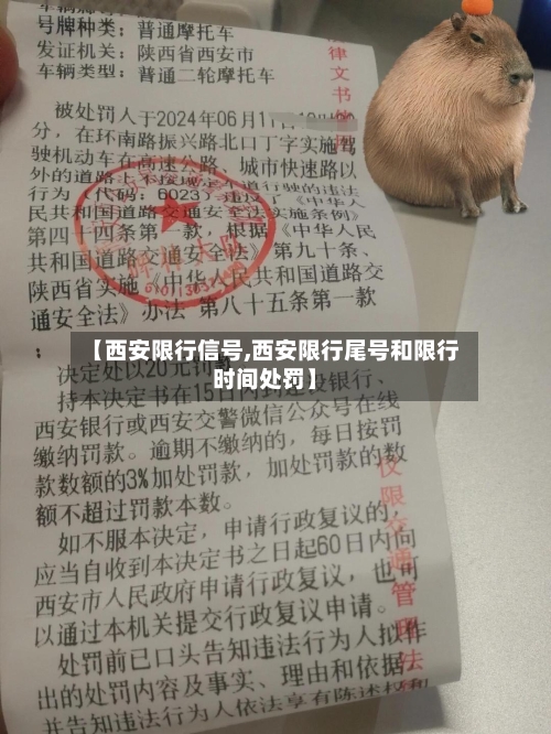 【西安限行信号,西安限行尾号和限行时间处罚】-第2张图片