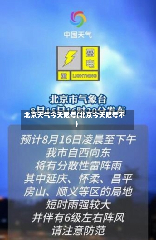 北京天气今天限号(北京今天限号不)