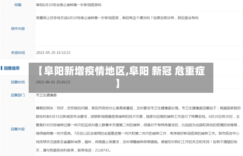 【阜阳新增疫情地区,阜阳 新冠 危重症】-第2张图片