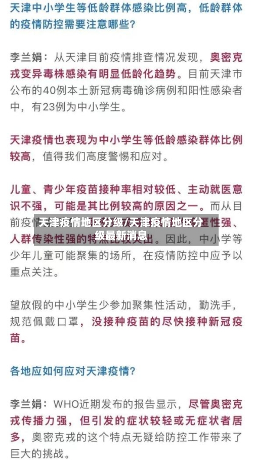 天津疫情地区分级/天津疫情地区分级最新消息-第2张图片