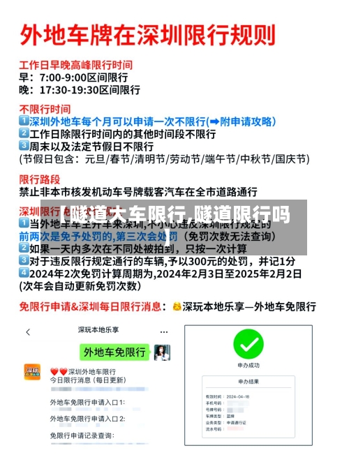 【隧道大车限行,隧道限行吗】-第2张图片