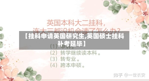 【挂科申请英国研究生,英国硕士挂科补考延毕】-第3张图片