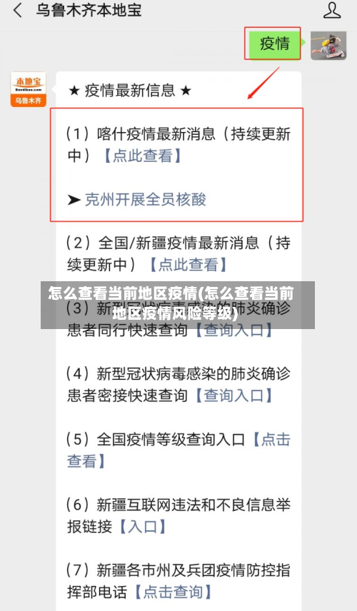 怎么查看当前地区疫情(怎么查看当前地区疫情风险等级)-第3张图片