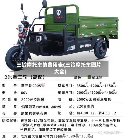 三铃摩托车的费用表(三铃摩托车图片大全)