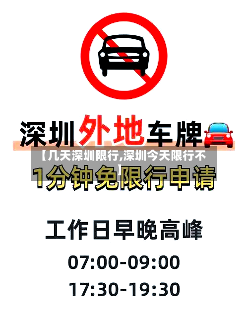 【几天深圳限行,深圳今天限行不】-第3张图片