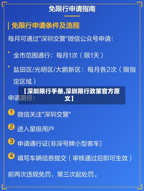 【深圳限行手册,深圳限行政策官方原文】