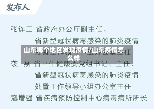 山东哪个地区发现疫情/山东疫情怎么样-第2张图片
