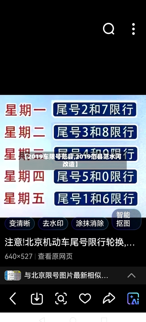【2019车限号范县,2019范县范水河改造】-第2张图片