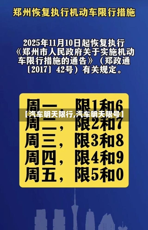 【汽车明天限行,汽车明天限号】