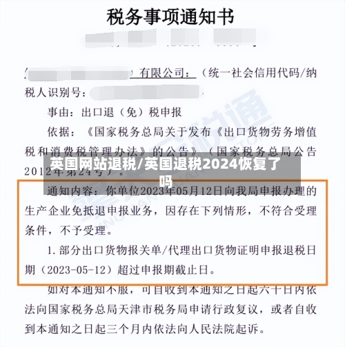 英国网站退税/英国退税2024恢复了吗-第2张图片
