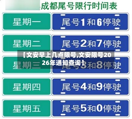 【文安早上几点限号,文安限号2026年通知查询】-第2张图片