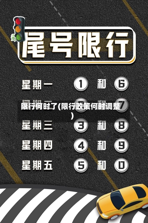 限行何时了(限行政策何时调整)