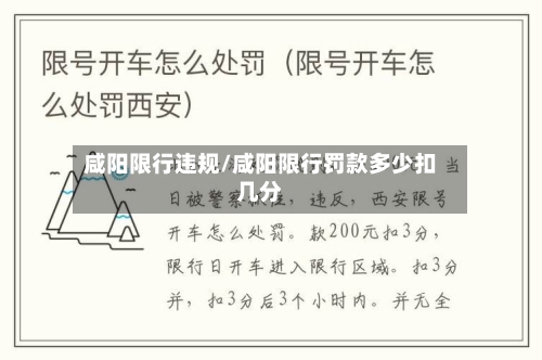 咸阳限行违规/咸阳限行罚款多少扣几分