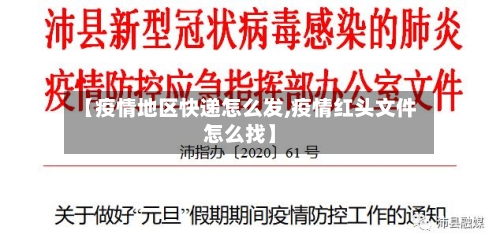 【疫情地区快递怎么发,疫情红头文件怎么找】-第2张图片