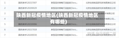 陕西新冠疫情地区(陕西新冠疫情地区有哪些)