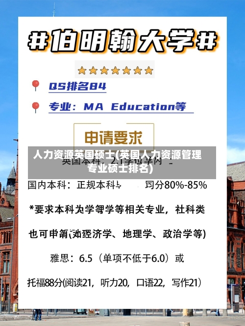 人力资源英国硕士(英国人力资源管理专业硕士排名)