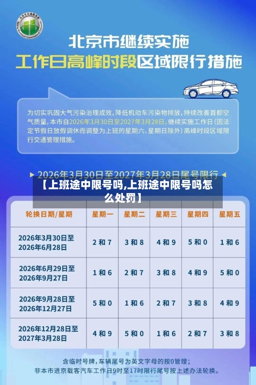 【上班途中限号吗,上班途中限号吗怎么处罚】