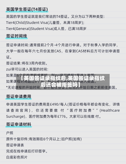 【英国签证录指纹后,英国签证录指纹后还会被拒签吗】-第3张图片