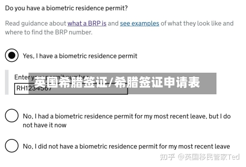 英国希腊签证/希腊签证申请表-第3张图片