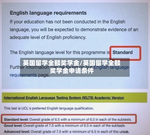 英国留学全额奖学金/英国留学全额奖学金申请条件-第2张图片