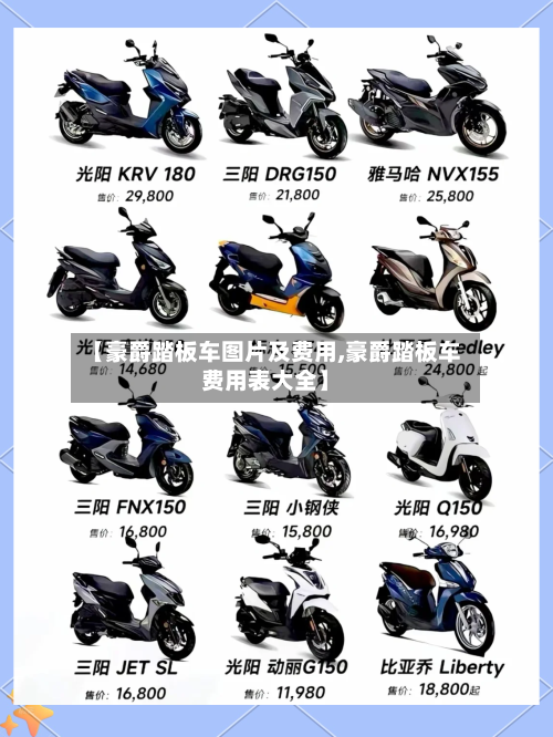 【豪爵踏板车图片及费用,豪爵踏板车费用表大全】