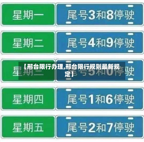 【邢台限行办理,邢台限行规则最新规定】-第3张图片