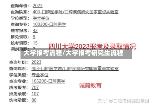 大学报考流程/大学报考研究生流程
