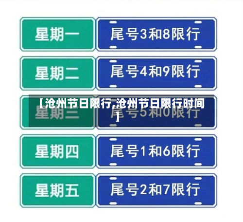 【沧州节日限行,沧州节日限行时间】