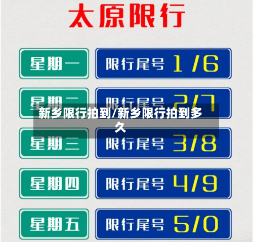 新乡限行拍到/新乡限行拍到多久-第3张图片