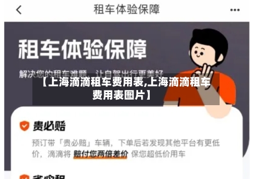 【上海滴滴租车费用表,上海滴滴租车费用表图片】