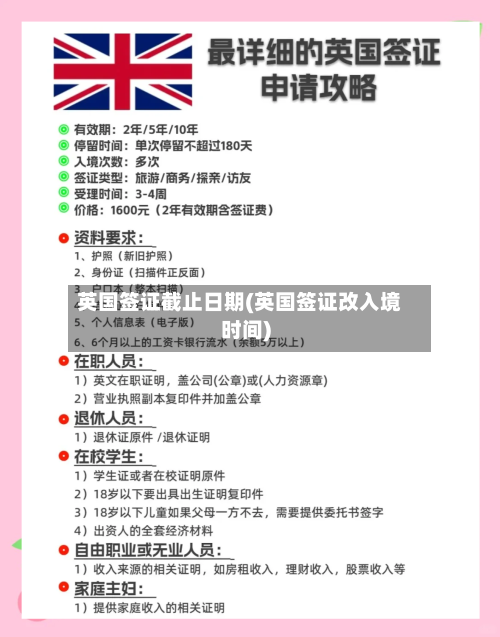 英国签证截止日期(英国签证改入境时间)
