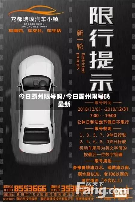 今日霸州限号吗/今日霸州限号吗最新
